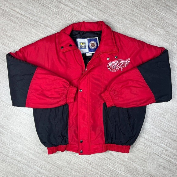 C Competitor Other - Vintage Detroit Red Wings Puffer Jacket C Competitor 90s NHL Men's XL Spell Out